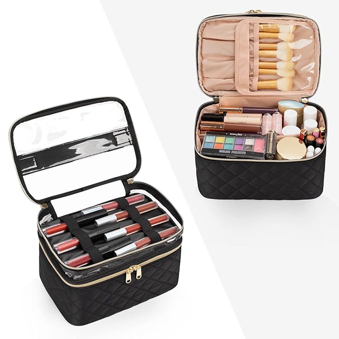 Ocheal makeup bag, double layer