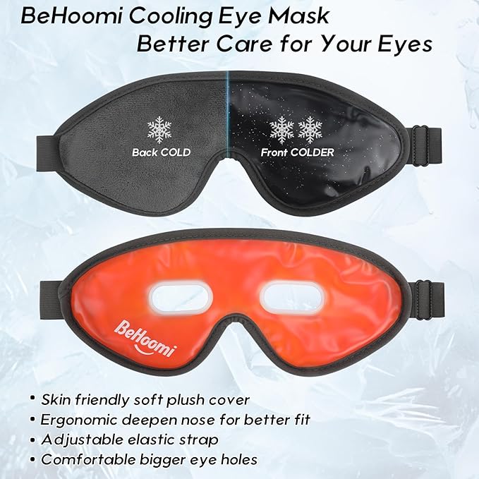 Cooling eye mask, gel eye