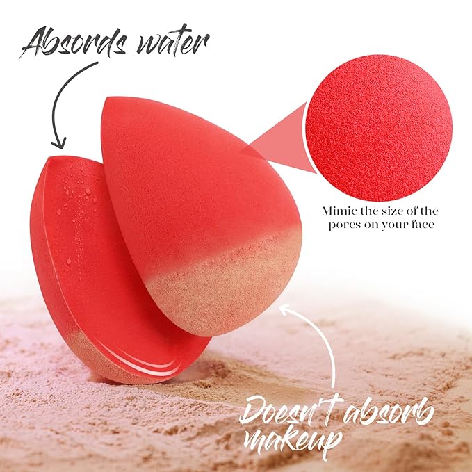 BEAKEY Makeup Sponge 5 Pcs Set,