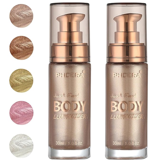 PHOERA Body Luminizer Highlighter, Waterproof Moisturizing and Glow