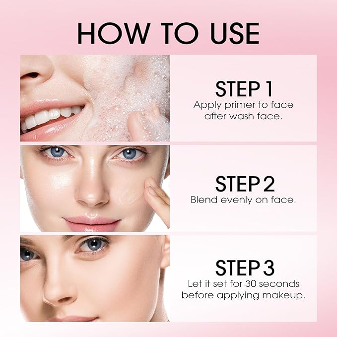 LANGMANNI Matte Grip Face Primer, Transparent Skin Perfecting Oz, 1)