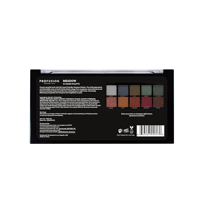 Profusion Cosmetics 10 Shade Eyeshadow Palette - High