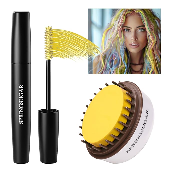 Yellow Temporary Hair Chalk Color