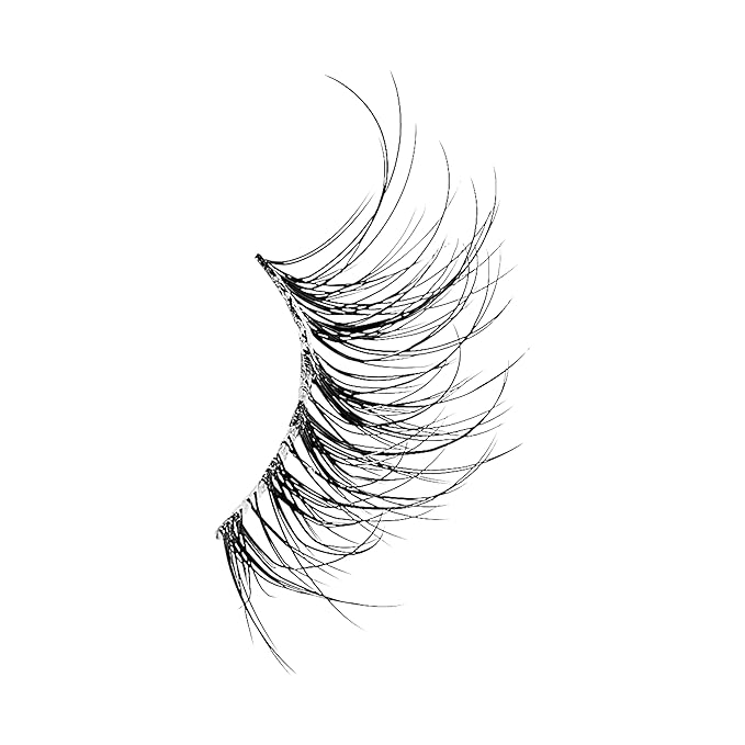 KISS The New Natural Effortless Minimal Look False Eyelashes 12mm, Half Strip Lash Single Pack, NNH01, 1 Pair