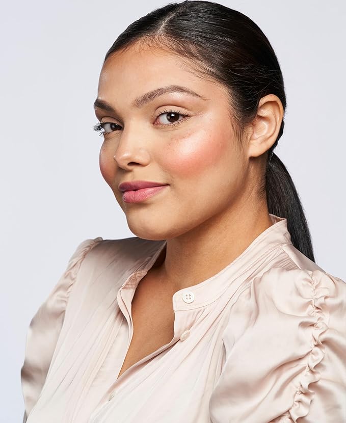 Wander Beauty On-the-Glow Blush and Illuminator - Petal Pink/Nude Glow - 7-in-1 Hydrating Cream Blush & Highlighting Stick - Stick Blush for Cheeks, Lip, & Body - Highlighter Makeup & Blush - 0.4 oz