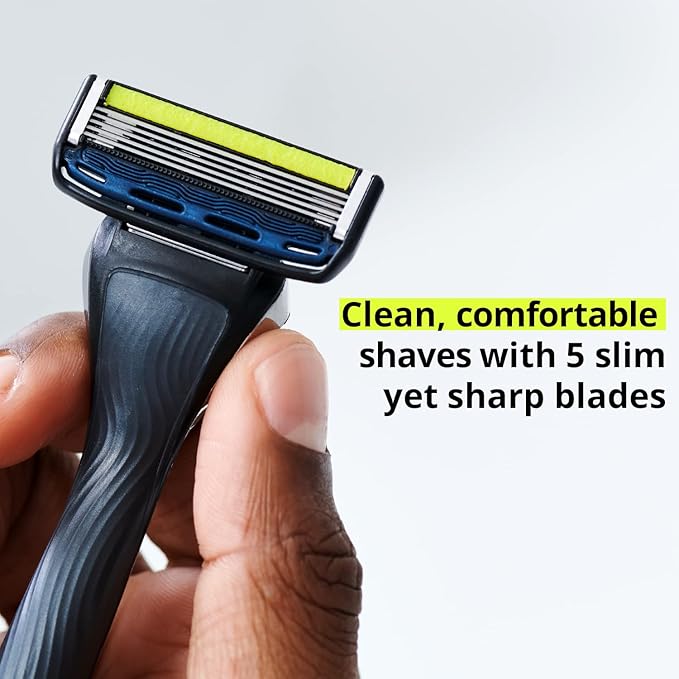 Dorco Pace 5 Pro Razors - Shaving System For Men with Trimmer - 16 Refill Cartridge Set