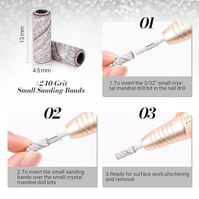 Melodysusie 50 pcs nail drill