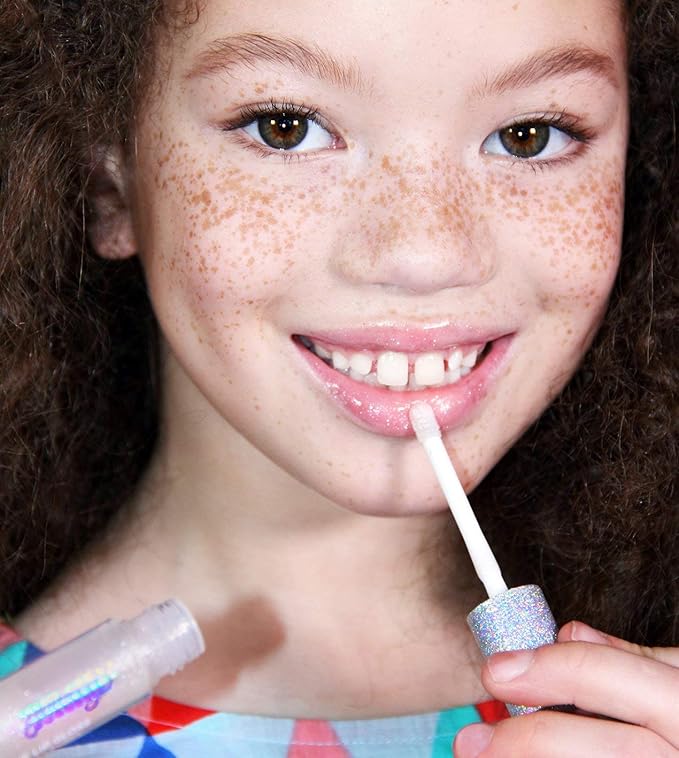 Petite 'n Pretty - Fully Feathered Volumizing Mascara & 10K Shine Lip Gloss (Diamond Heist) - Natural and Non-Toxic Face Makeup for Kids, Children, Tweens and Teens