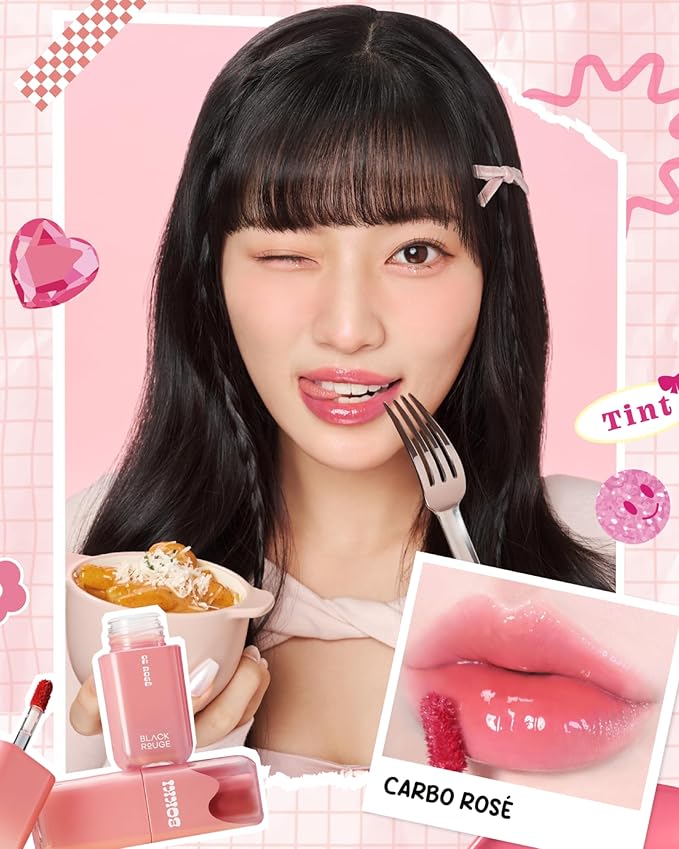 Glow Bokki Glossy Lip Tint, Korean Beauty (GB08 Vienna Rosé, 4.1 grams)