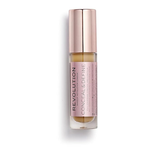 Makeup Revolution Conceal and Define Concealer, Full Coverage 0.7 Fl Oz