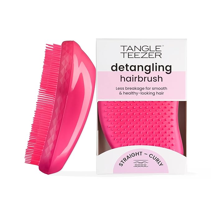 Tangle Teezer Original Detangler Brush, Dry & Wet Hairbrush for All Hair Types, Pink Fizz
