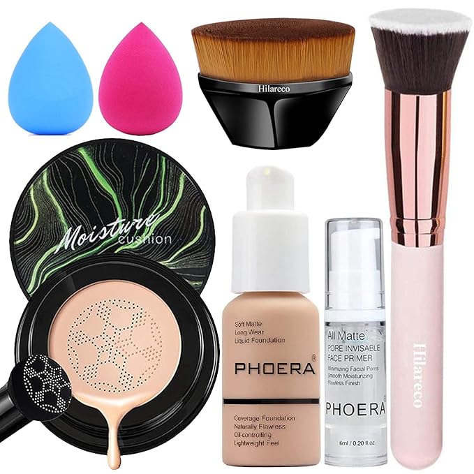 PHOERA Foundation,Mushroom Head Air Cushion CC Cream Natural Beige CC)