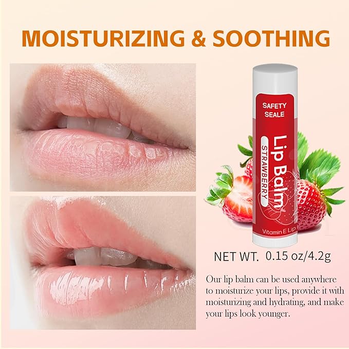 5 Pack Lip Balm Natural Lip