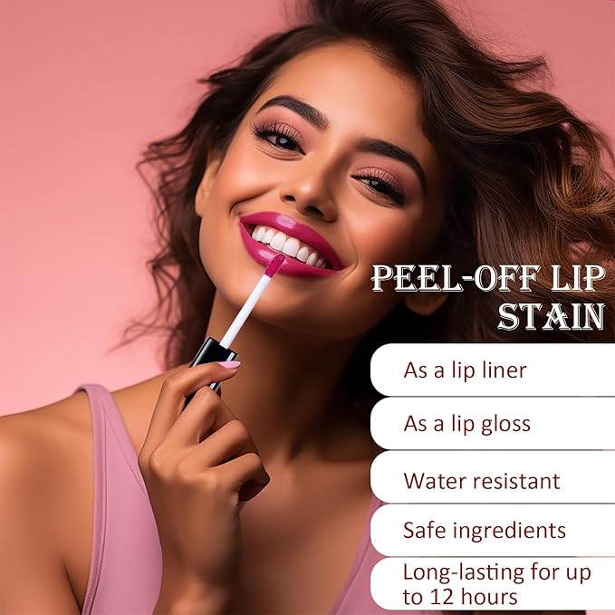 Peel Off Lip Stain, Matte Liquid Lipstick, Lip