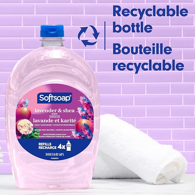 Softsoap Deeply Moisturizing Liquid Hand Soap Refill, Lavender & Shea Butter - 50 Fl. Oz