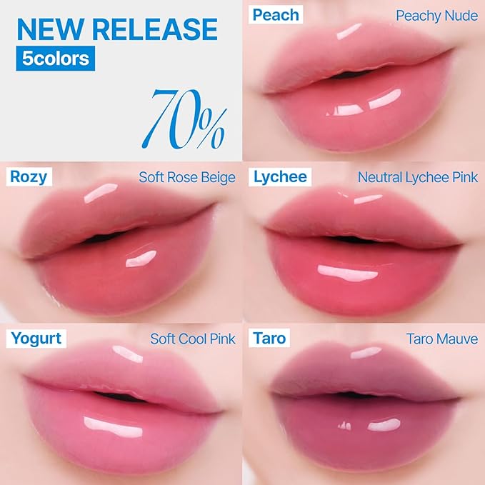 3D Voluming Gloss 30% (Sheer) | Sorbet 30% l High Shine, Non-Sticky Lip Gloss for Makeup | Long-Lasting, Moisturizing Gel Formula | 30%, 70% Pigment Options | 5.3g