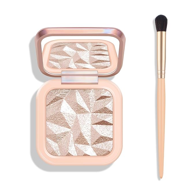KYDA Face Highlighter Palette, High Glossy Face Illuminator Makeup-DAWN GLOW
