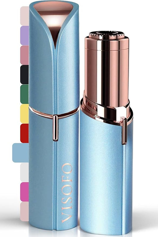 Facial Hair Removal for Women | Electric Razor Device Small Mustache Dermaplaning Remover Tools Tweezers Epilator Trimmer Face Dermaplane Shavers Beauty Gadgets Set Accessories by VISOFO (Topaz)