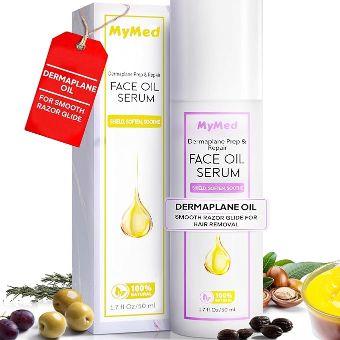 Face Oil for Dermaplaning for Smooth Razor Glide, with Squalane & Jojoba Oil, Facial Oil for Dermaplaning, Dermaplane Oil for Women Face, Suitable for all Skin Types 1.70 Fl Oz