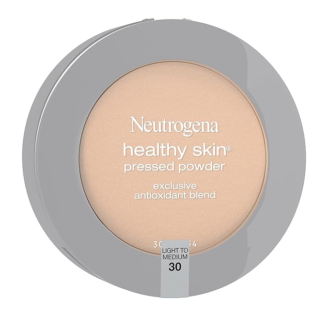 Neutrogena Healthy Skin Pressed Makeup Powder Compact with of 2) 34 oz