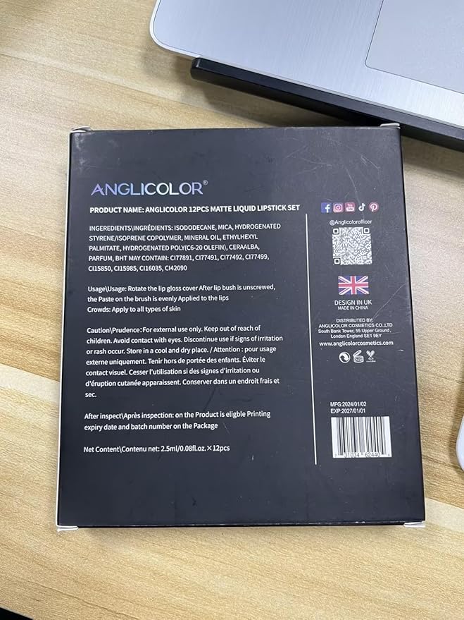 Matte Liquid Lipstick Set,Waterproof Long Lasting Non-Stick Lipstick for Women (12pcs)