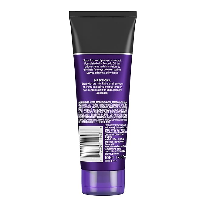 John Frieda Frizz Ease Secret Weapon Touch-Up Crème - Anti-Frizz Styling Cream for Smooth, Frizz-Prone Hair, 4 Oz