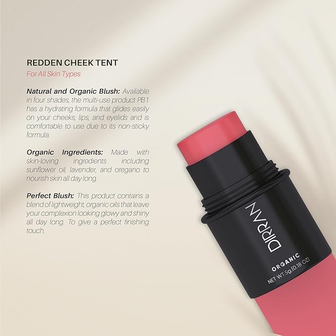 3 in 1 Natural Ingredient 90% Organic Blusher