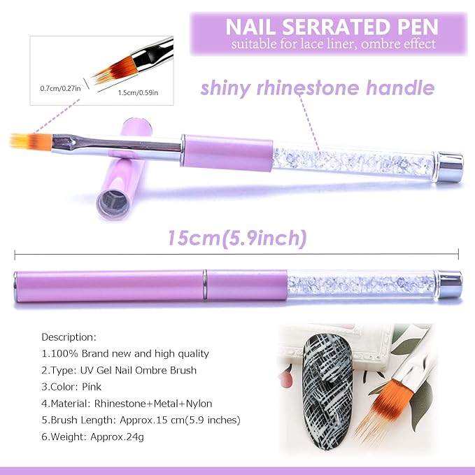 5Pcs Ombre Nail Brush Nail