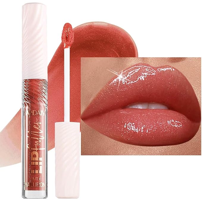Watermelon Sugar Lip GlossTinted Glitter Lipgloss Lip Oil Teens Moisturizing Lipstick Lip Balm High Shine And Vegan Plumping Lip Gloss For Women Girls Long-Lasting Dry Lip Care lip pumper gloss 07