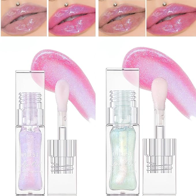 Color Changing Lip Glow Oil Set - 2PCS Changing