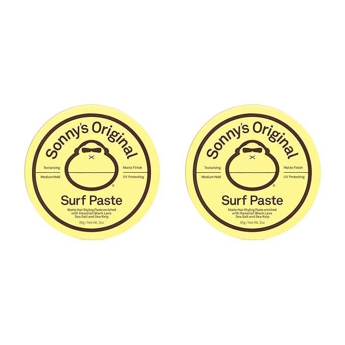 Sun Bum Sun Bum Texturizing Surf Paste Vegan and Cruelty Free Sea Salt Matte Styling Pomade for Men and Women 2 Pack