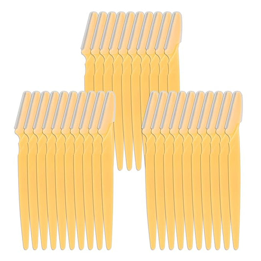 30 Pieces Eyebrow Razor Shaper Trimmer Shaver Facial Razor with Precision Cover for Women and Men