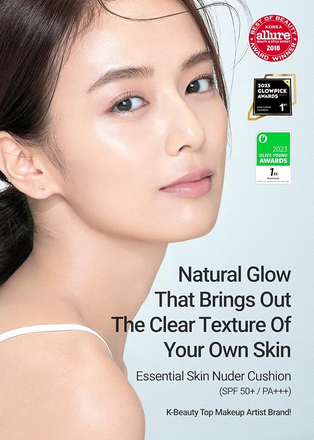 [JUNGSAEMMOOL OFFICIAL] Essential Skin Nuder Cushion (Fair Light) Cream Foundation