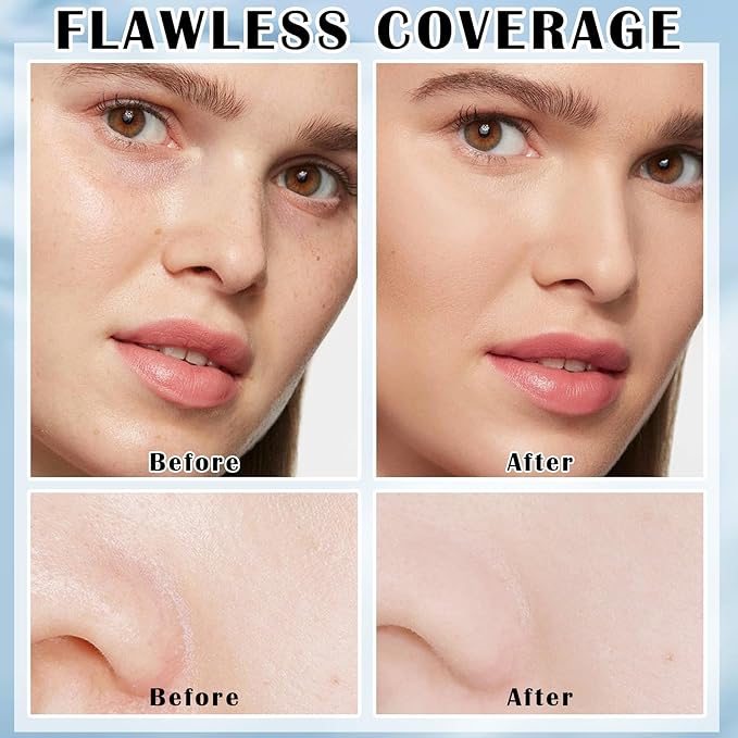 Face Pressed Powder Oil Control Setting Powder Matte Natural Color