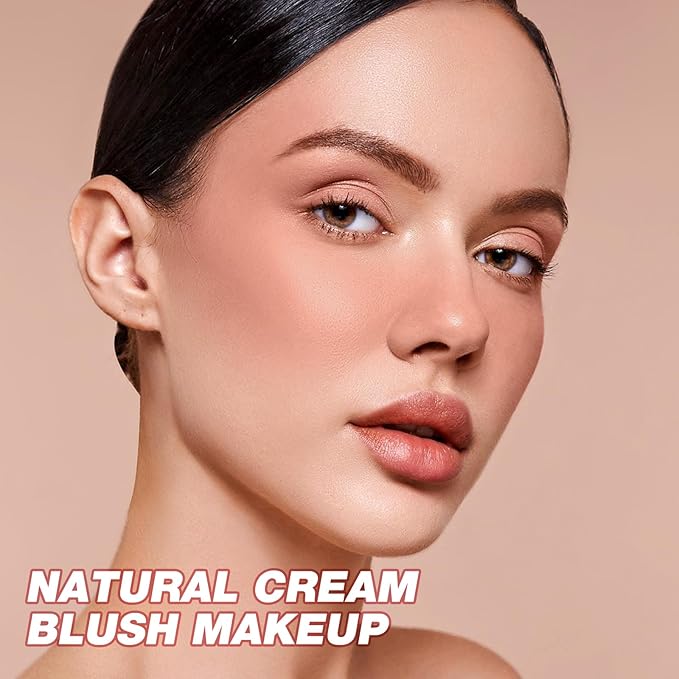 Boobeen Cream Blush Stick, Multi-Use Face Blush for & Blendable
