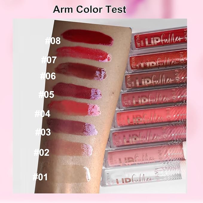 Brown Chocolate Lip GlossTinted Glitter Lipgloss Lip Oil Teens Moisturizing Lipstick Lip Balm High Shine And Vegan Plumping Lip Gloss For Women Girls Long-Lasting Dry Lip Care lip pumper gloss 06