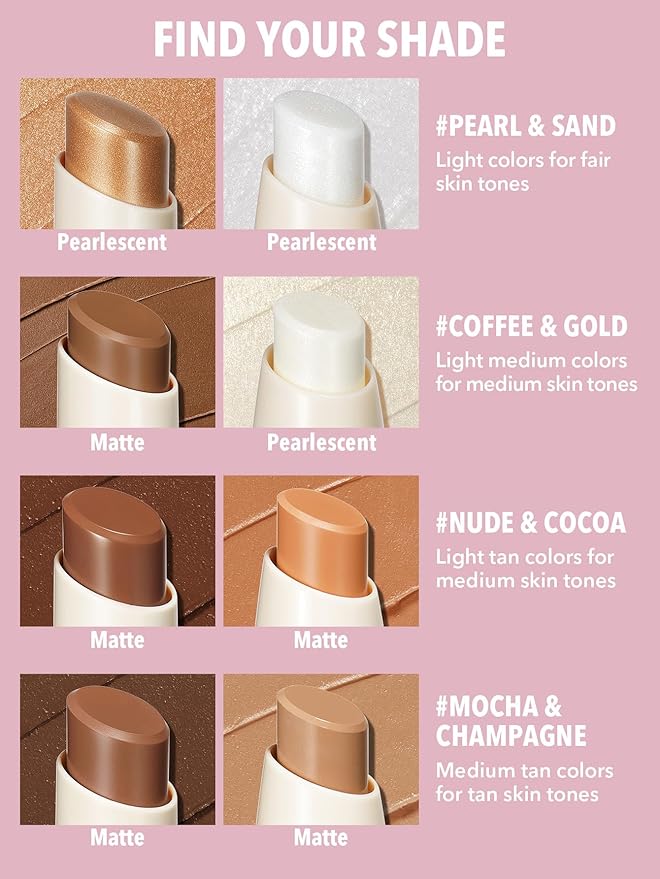 SHEGLAM 2 In 1 Dual Head Cream Contour & Champagne