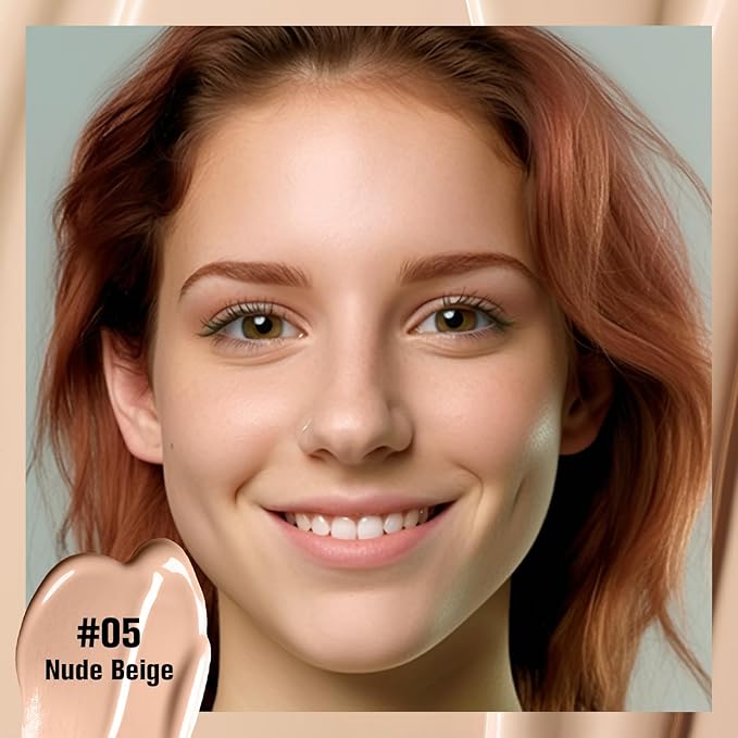 UCANBE Matte Liquid Foundation with Brush, Skincare Serum fl. oz.