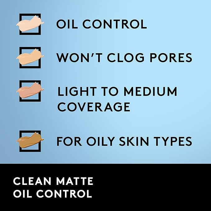 COVERGIRL Clean Matte Liquid Foundation, Perfect Beige 548, of 1