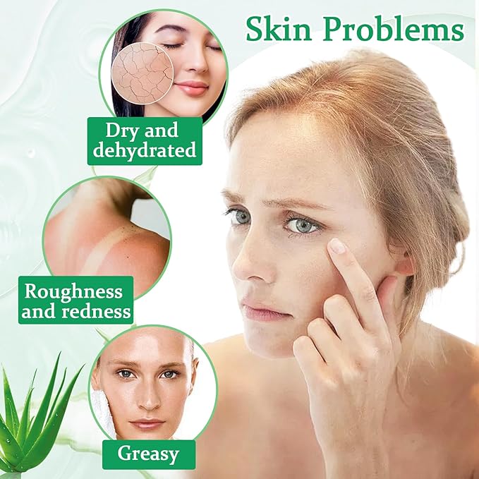 8PCS Aloe Vera Gel for Face & Skin,Organic Aloe Vera Gel,Hydrating After Sun Cream for Travel Size,Moisturizing Lotion for Skincare,After Sun Lotion for All Skin Type(D)