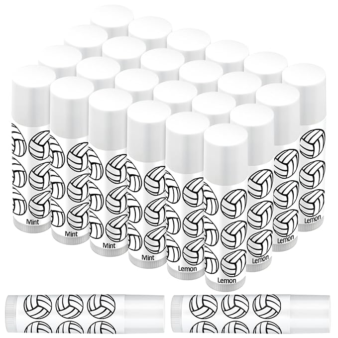24 Pcs Volleyball Lip Balm Volleyball Supplies