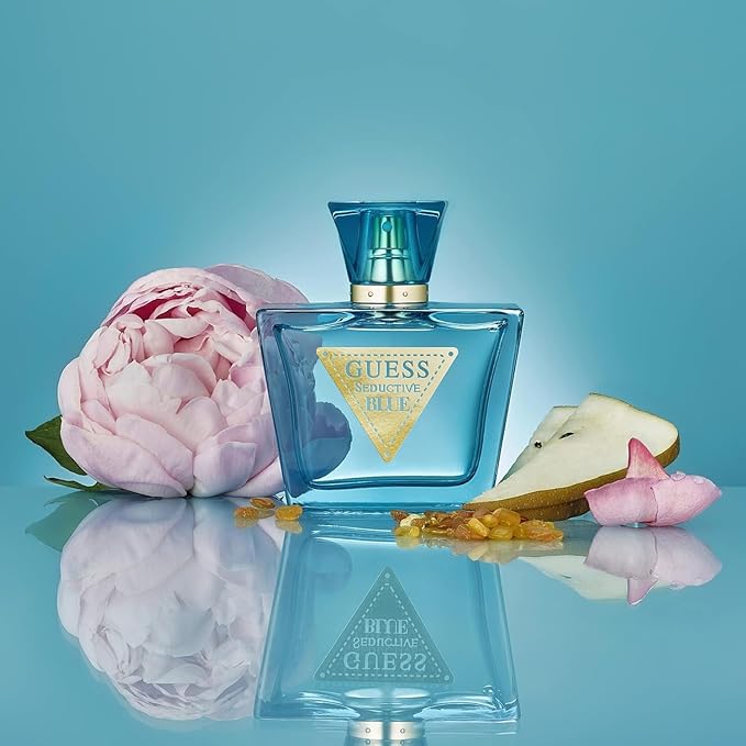 GUESS Seductive Blue Women/Femme Eau de Toilette Perfume Spray For Women, 1.0 Fl. Oz.