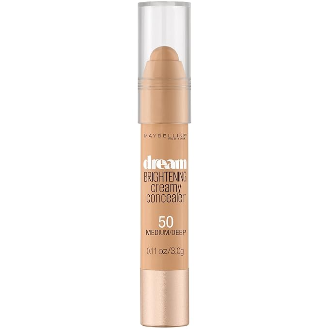 Maybelline New York Dream Brightening Creamy Concealer, Medium/Deep, 0.11 oz