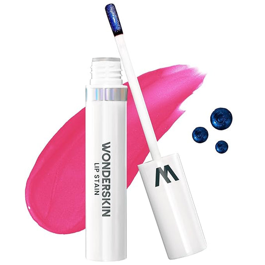 Wonderskin Wonder Blading Lip Stain Peel Off Masque - Long Lasting, Waterproof and Transfer Proof Pink Lip Tint, Matte Finish Peel Off Makeup (Neon Rose Masque)