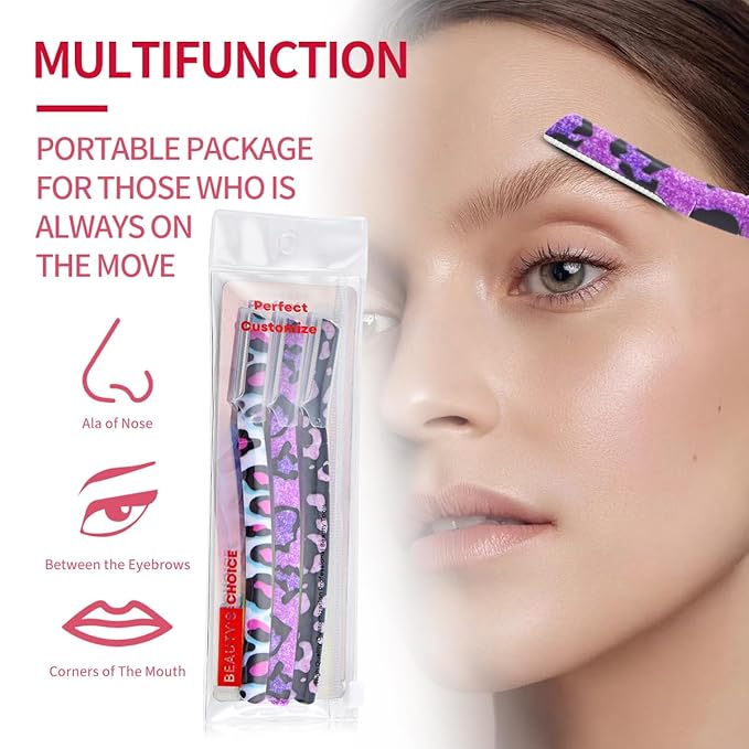 Beauty's Choice's Unique Face Razors For Women | Dermaplane Razor For Women Face | Facial Razors for Women Face | Face Shavers for Women | Womens Face Razor Peach Fuzz | Dermaplaning Razor