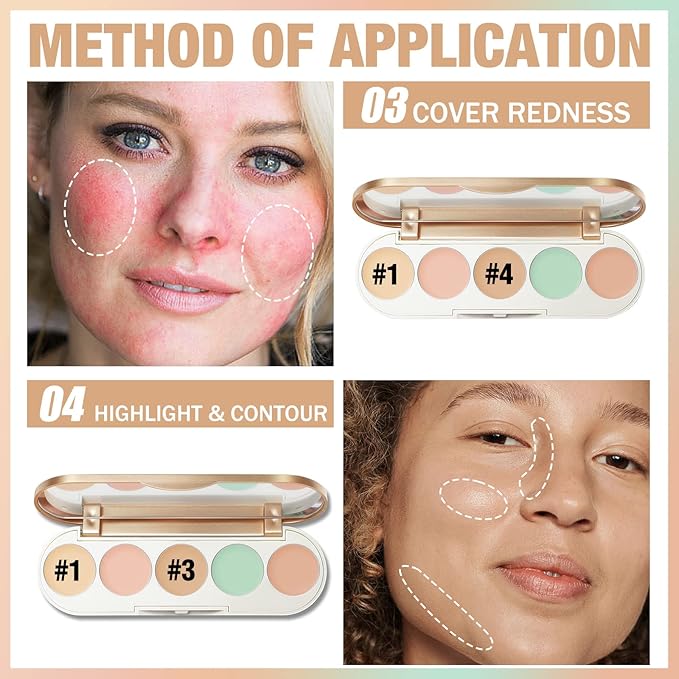 FOCALLURE #GoldenAge 5 in 1 Multi Uses Concealer