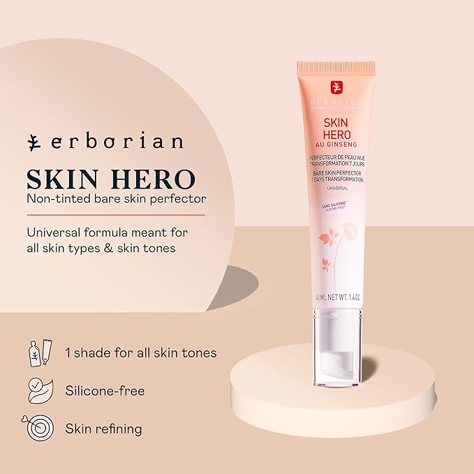 Erborian Skin Hero with White Ginseng, Facial Concealer Korean Skincare