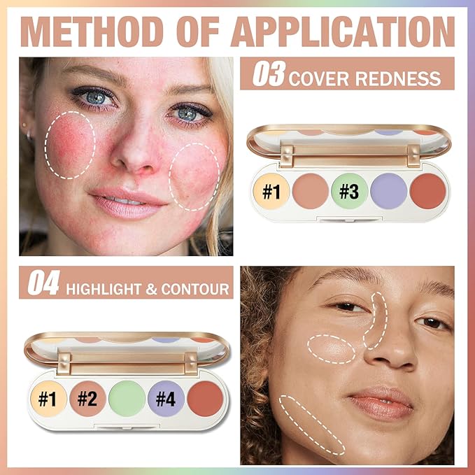 FOCALLURE #GoldenAge 5 in 1 Multi Uses Concealer