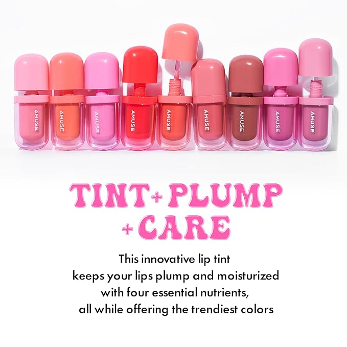 Amuse SEOUL BEBE TINT - 07 CHOCO GIRL | 24-hour Long-lasting Lip Stain, Plumping, Hydrating, Moisturizing, No Peel Off, Lip Care, Treatment, Non Sticky, Korean Lip Tint for Dry Lips