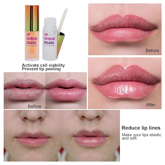 2pcs Lip Plumper Mint Ginger Extract Irritating